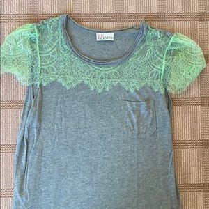 Gray Red Valentino T-Shirt